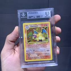 Charizard Holo 4/102 BGS 8.5 PSA Base Set WOTC Pokemon 1999 Unlimited - Image 1