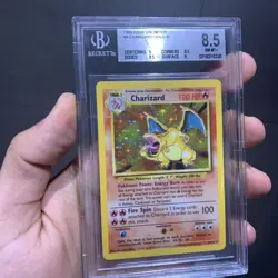 Charizard Holo 4/102 BGS 8.5 PSA Base Set WOTC Pokemon 1999 Unlimited - Image 2