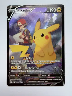Pikachu V TG16/TG30 SWSH11: Lost Origin Trainer Gallery - Pokemon Card - NM - Image 1