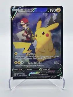 Pikachu V TG16/TG30 SWSH11: Lost Origin Trainer Gallery - Pokemon Card - NM - Image 1