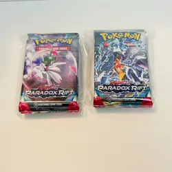 LOT (10) Pokemon TCG: Paradox Rift SV04 PAR Loose Booster Packs New & Sealed - Image 1
