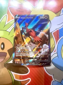 Pokemon TCG Galarian Zapdos v Alternate Art Chilling Reign Card 174/198 - Image 1