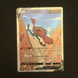 Galarian Zapdos v Chilling Reign Card 174/198 Pokemon TCG alternate Art - Image 1