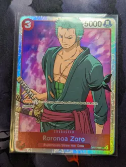 One Piece Card Game - NM - Roronoa Zoro - OP01-025 - Super Rare - Image 1