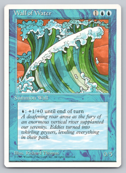 Wall of Water - 4th Edition Core Set 1995 MTG - Image 1