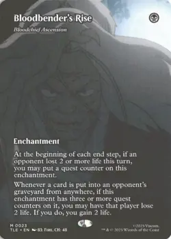 MTG Bloodbender's Rise (0023) *Non-Foil* Borderless Avatar TLE MT/NM Free Ship - Image 1