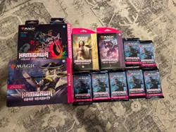 Magic The Gathering Kamigawa Neon Dynasty Bundle, Collector Booster, Theme Draft 195166103143 - Image 1