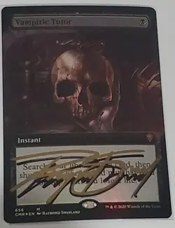 MTG Vampiric Tutor (Extended Art) Foil SHADOW SIGNED BY ARTIST - Image 1