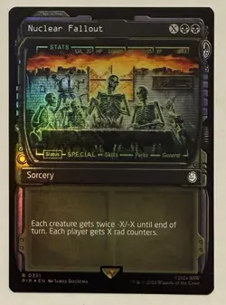 Nuclear Fallout Showcase Foil - Universes Beyond: Fallout MTG - Image 1