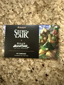 Secret Lair MTG Avatar Last Airbender My Cabbages! Rainbow Foil Sealed - Image 1