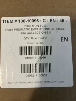 Pokemon TCG: Scarlet & Violet Prismatic Evolutions - Surprise Box Sealed Case - Image 2