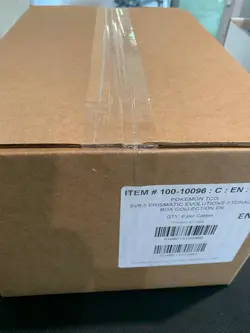 Pokemon TCG Scarlet & Violet Prismatic Evolutions Surprise Box 6 Box Sealed Case - Image 2