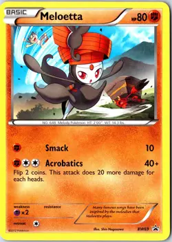 Pokemon tcg: Black and White Promos Meloetta #BW69 - Regular - NM Promo .VO5 - Image 1
