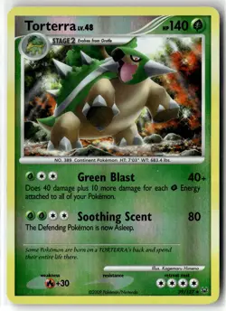 Torterra ⭐ 39/127 Reverse Holo Rare Platinum 2009 Pokemon LP - Image 1