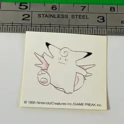 Clefable - Pokemon 151 Sticker Seal Very Rare Anime Game TCG Japanese #449 - Image 3