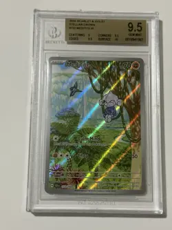 Pokemon TCG Meditite 153/142 Sv07: Stellar Crown Holo BGS 9.5 Gem Mint - Image 2