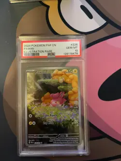 2024 POKEMON PAF EN-PALDEAN FATES ILLUSTRATION RARE #226 PAWMI PSA 10 - Image 1