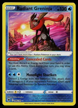 Pokemon Card - Radiant Greninja Astral Radiance 046/189 Holo - Image 1