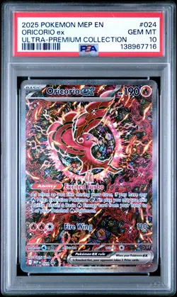 2025 POKEMON MEP ULTRA-PREMIUM COLLECTION PROMO #024 ORICORIO EX PSA 10 - Image 1