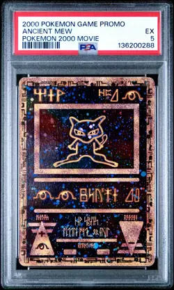 2000 POKEMON GAME MOVIE POKEMON 2000 MOVIE ANCIENT MEW PSA 5 - Image 1
