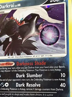 Darkrai 3/100 Diamond & Pearl Majestic Dawn Pokemon Holo Rare - Image 2