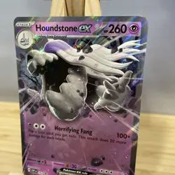 Houndstone ex SVP162 - Scarlet & Violet Black Star Promo Pokemon Card NM/M - Image 3