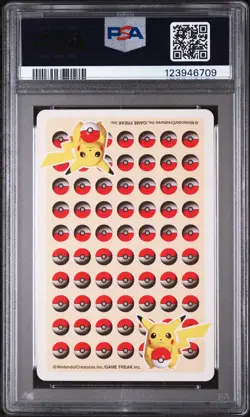 1998 POKEMON STADIUM YELLOW VERSION PLAYING CARDS ACE OF CLUBS JIGGLYPUFF PSA 7 - Image 2