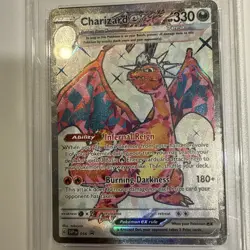 PSA 9 MINT Charizard EX SVP 056 Pokemon Scarlet Violet Full Art Black Star Promo - Image 4