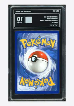 Pokemon PCG 10 GEM MINT Surfing Pikachu VMAX Holo 2021 009/025 Celebrations ENG - Image 2