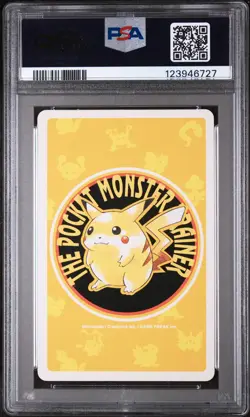 1998 POKEMON YELLOW VERSION PLAYING CARDS ACE OF DIAMONDS #001 BULBASAUR PSA 8 - Image 2
