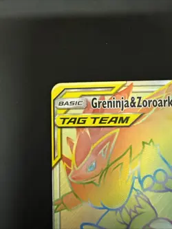 Pokemon TCG - Greninja & Zoroark GX Holo Card 222/214 Secret Sm-Unbroken Bonds - Image 3