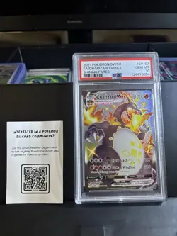 2021 POKEMON SWORD & SHIELD SHINING FATES #SV107 FULL ART/CHARIZARD VMAX PSA 10 - Image 1