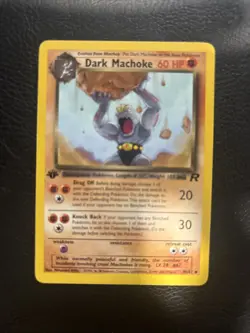 2000 Pokemon Team Rocket #40/82 Dark Machoke 1st Edition - Image 1