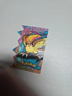 2000 Topps Chrome Pokemon Pidgeot Die Cut Card Ev 12 - Image 2