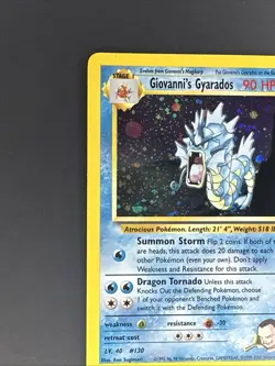 Pokemon TCG Giovanni's Gyarados Holo Swirl 5/132 Gym Challenge - Image 2