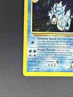 Pokemon TCG Giovanni's Gyarados Holo Swirl 5/132 Gym Challenge - Image 3