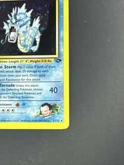 Pokemon TCG Giovanni's Gyarados Holo Swirl 5/132 Gym Challenge - Image 4