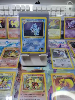 Pokemon TCG Giovanni's Gyarados Holo Swirl 5/132 Gym Challenge - Image 1