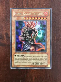 Yu-Gi-Oh! TCG Hino-Kagu-Tsuchi Legacy of Darkness LOD-070 Unlimited Ultra Rare - Image 1