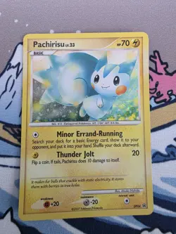 Pachirisu DP04 Black Star Promo Holo Rare Pokemon Card LP - Image 1