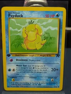 Psyduck 65/82 Team Rocket 1st Edition Common 2000 Vintage Pokemon TCG - Image 1