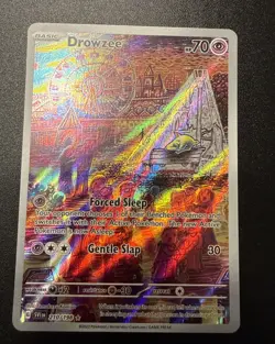 Pokemon TCG Drowzee Scarlet & Violet Base Set Holo Illustration Card 210/198 - Image 1