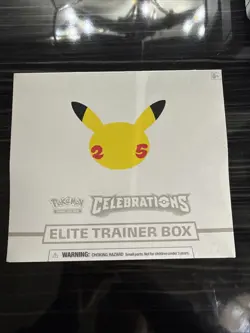 Pokemon TCG Celebrations ETB Elite Trainer Box Factory Sealed 25th Anniversary 820650809439 - Image 1