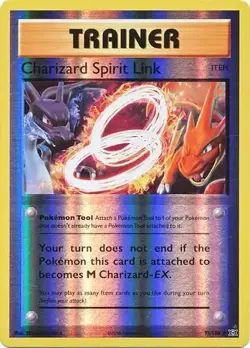 Charizard Spirit Link - 75/108 - Pokemon Evolutions XY Reverse Holo Rare Card NM - Image 1