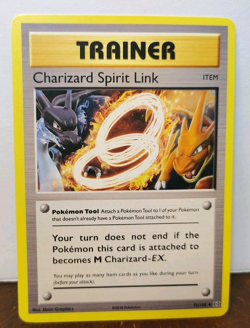 POKEMON CHARIZARD SPIRIT LINK 75/108 REVERSE HOLO XY EVOLUTIONS NM NEAR MINT - Image 1