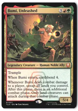Bumi, Unleashed 211 MTG Avatar TLA NM - Image 1