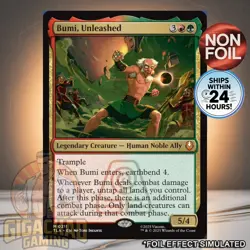 Bumi, Unleashed (MYTHIC RARE) - TLA #211- MTG - Avatar - NM - Image 1