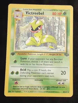 Victreebel 30/64 1st Edition Jungle Regular Rare Pokemon TCG MP - Image 1