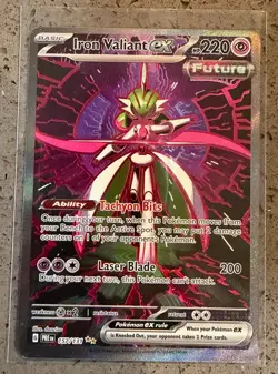 Iron Valiant ex 157/131 Sv: Prismatic Evolutions SIR Holo Pokemon TCG - Image 1