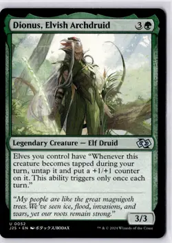 Dionus, Elvish Archdruid (Anime) Foundations Jumpstart Regular NM U 0052 - Image 1